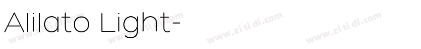 Alilato Light字体转换
